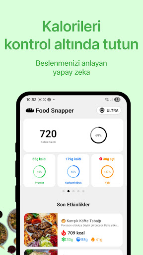 Food Snapper: Kalori Takibi ekran görüntüsü