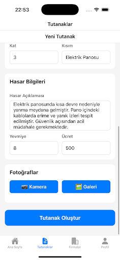Tutanak Yönetim Sistemi (TYS) ekran görüntüsü