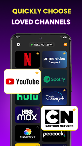 Roku Remote Control - TV Cast ekran görüntüsü