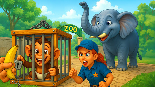 Ben Vahşi Bir maymun: zoo ekran görüntüsü