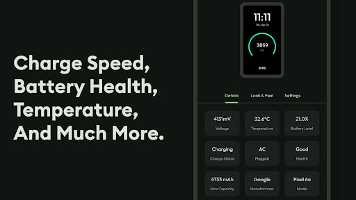 AmpereFlow: Battery Speed, AOD ekran görüntüsü