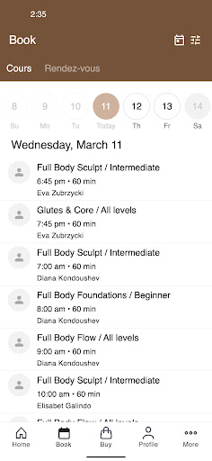 ForMe Pilates Studio ekran görüntüsü
