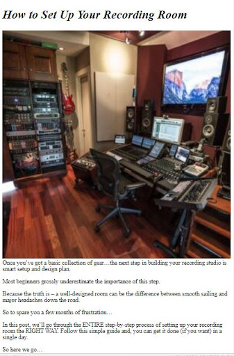 How to Make a Recording Studio ekran görüntüsü