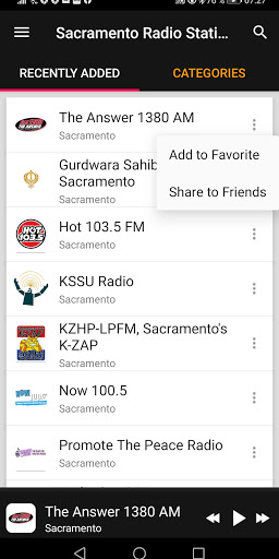Sacramento Radio Stations, USA ekran görüntüsü