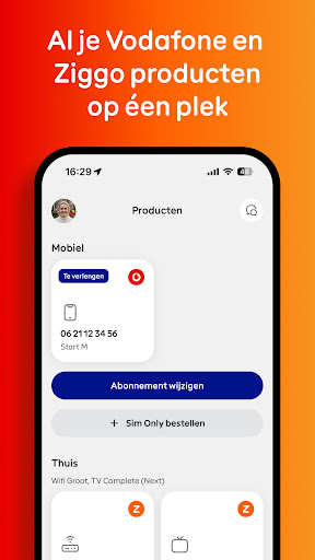 Vodafone & Ziggo ekran görüntüsü
