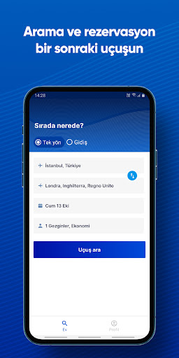 Havayolu Bilet Rezervasyonu ekran görüntüsü