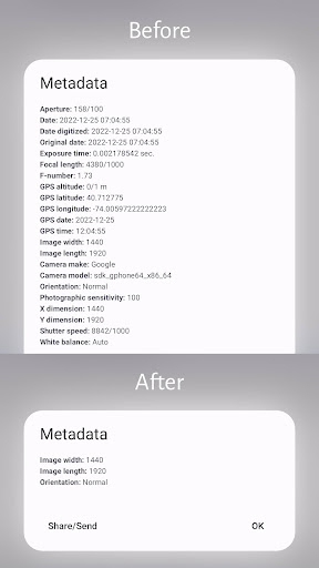 Photo Metadata Remover ekran görüntüsü