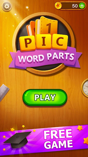 1 Pic Word Parts - Word Puzzle ekran görüntüsü