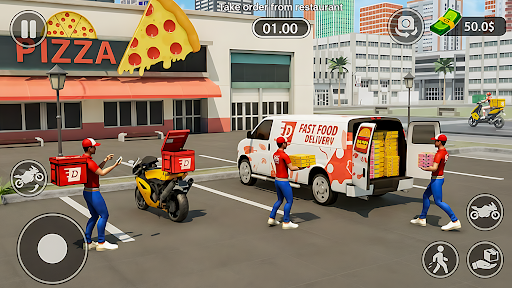 Pizza Delivery Games 3D ekran görüntüsü