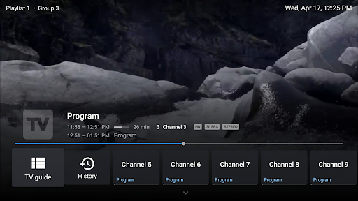 TiviMate IPTV Player ekran görüntüsü