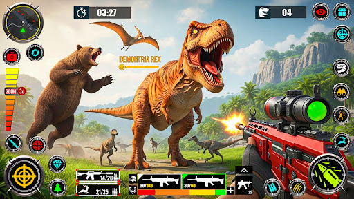 Wild Dinosaur Hunting Game ekran görüntüsü