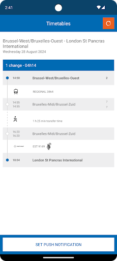 SNCB International ekran görüntüsü