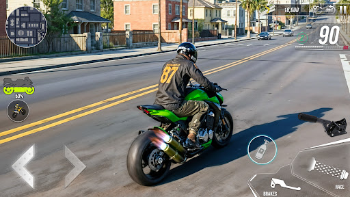 Real Bike Driving Wheelie Game ekran görüntüsü