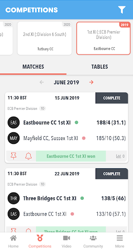Play-Cricket Live ekran görüntüsü