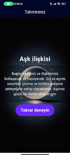 AI ile el falı ekran görüntüsü