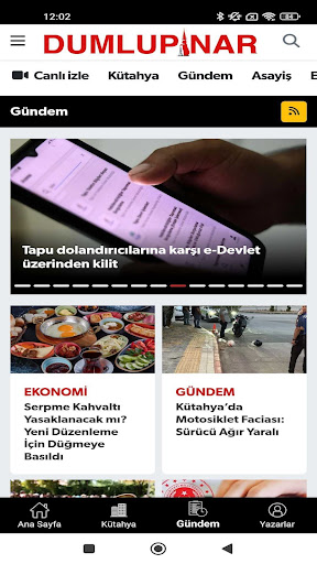 Dumlupınar Gazetesi ekran görüntüsü