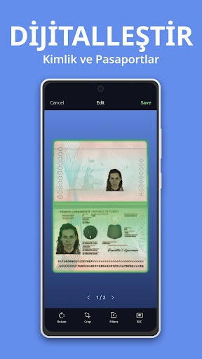 Scan Shot: Belge tarayıcı pdf ekran görüntüsü