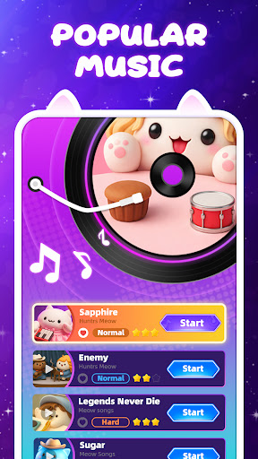 Cat Beats - Tiles Music Games ekran görüntüsü