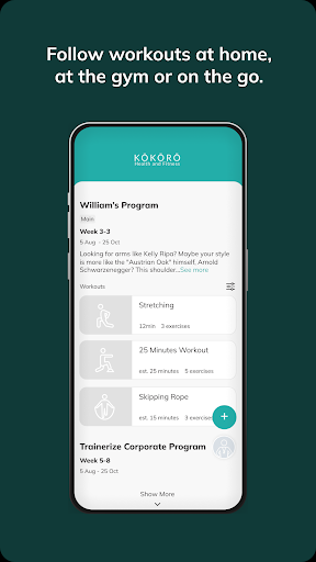 Kokoro Health and Fitness ekran görüntüsü