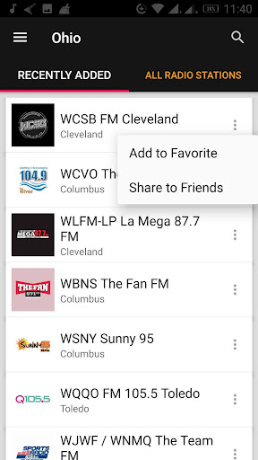 Ohio Radio Stations - USA ekran görüntüsü