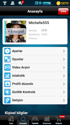 Online Satranç ekran görüntüsü