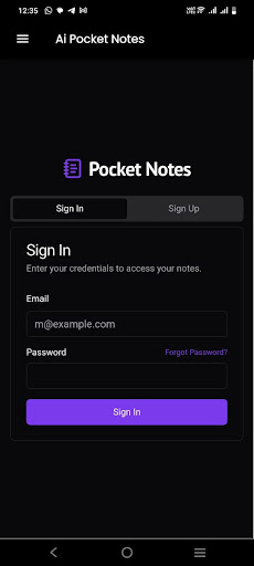 AI Pocket Notes ekran görüntüsü