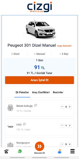 Cizgi Rent a Car - Araç Kirala ekran görüntüsü