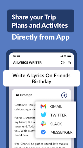 AI Lyrics Writer - Generator ekran görüntüsü