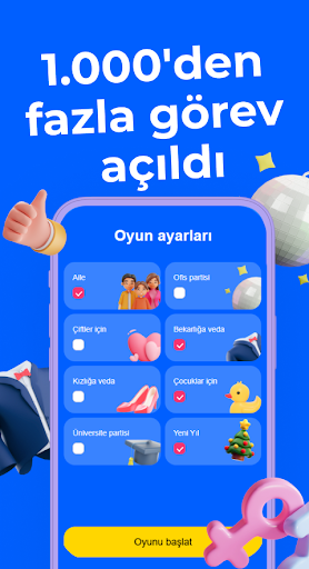 Cesaret Oyunları. Parti oyunu ekran görüntüsü