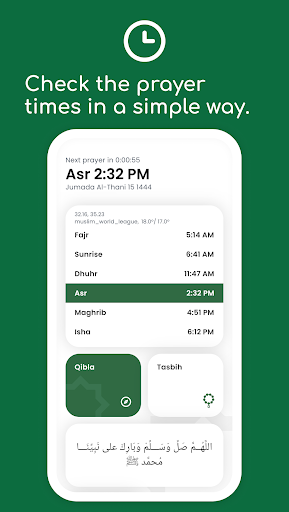 Salati: Prayer times & qibla ekran görüntüsü
