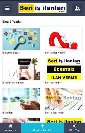 Seri İş İlanları ekran görüntüsü