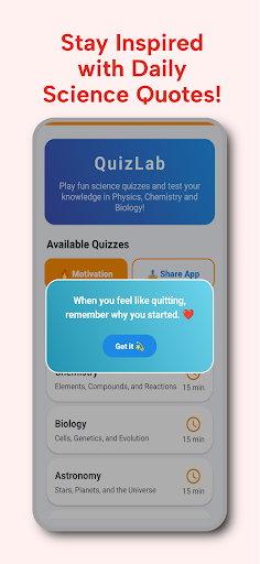 QuizLab: Science Master ekran görüntüsü