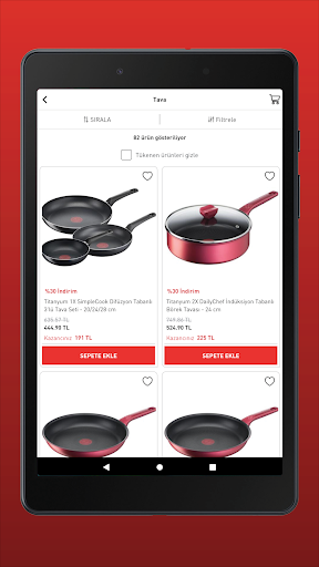 Tefal ekran görüntüsü