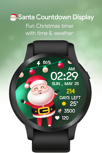 Xmas Weather Countdown Watch ekran görüntüsü