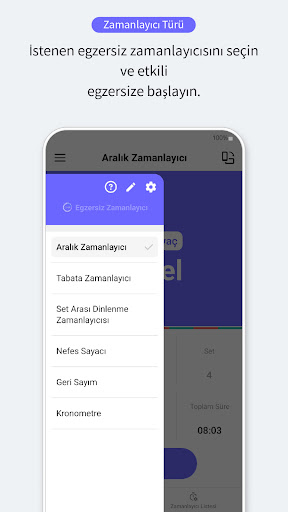 Egzersiz Zamanlayıcı ekran görüntüsü