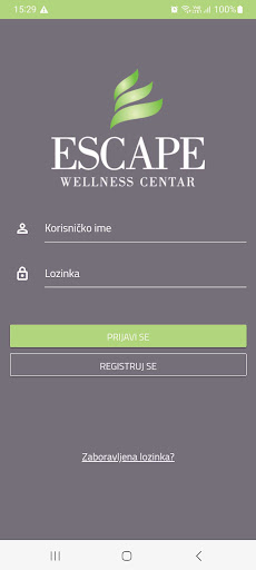 Wellness centar Escape ekran görüntüsü