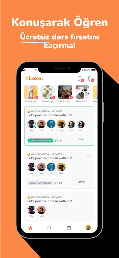 Hilokal Dil Değişim Uygulaması ekran görüntüsü