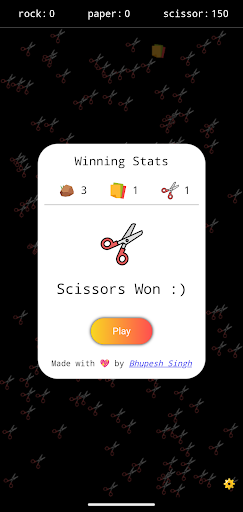 rock paper scissor : Simulator ekran görüntüsü