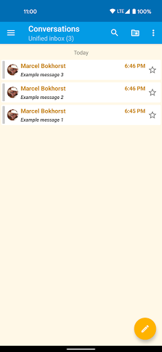 FairEmail, privacy aware email ekran görüntüsü