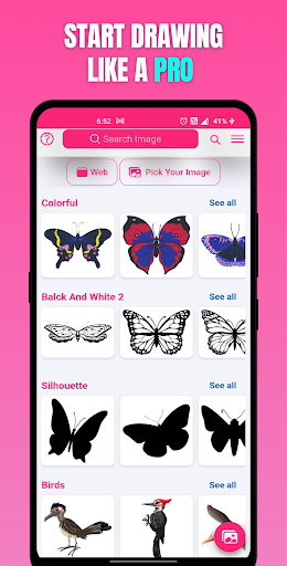Draw Butterfly Trace & Sketch ekran görüntüsü