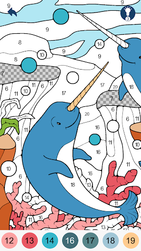 Color by Number - Animals ekran görüntüsü