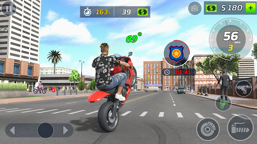 Moto Bike Stunt Wheelie Game ekran görüntüsü