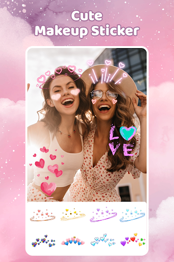 Holiday Sticker Filter Make Up ekran görüntüsü
