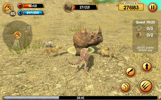 Wild Cheetah Sim 3D ekran görüntüsü
