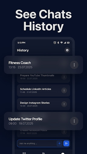 AI Chat Bot Assistant - Qora ekran görüntüsü