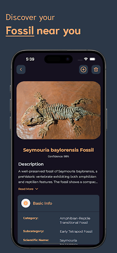 Fossil Identifier ekran görüntüsü