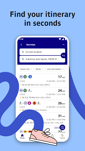 Bonjour RATP ekran görüntüsü