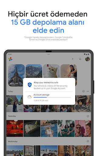 Google Fotoğraflar ekran görüntüsü