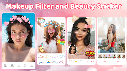 Holiday Sticker Filter Make Up ekran görüntüsü