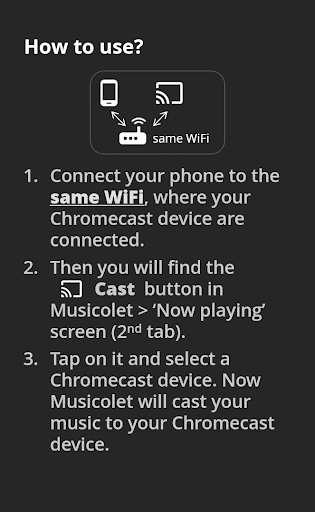Cast Plug-in for Musicolet ekran görüntüsü